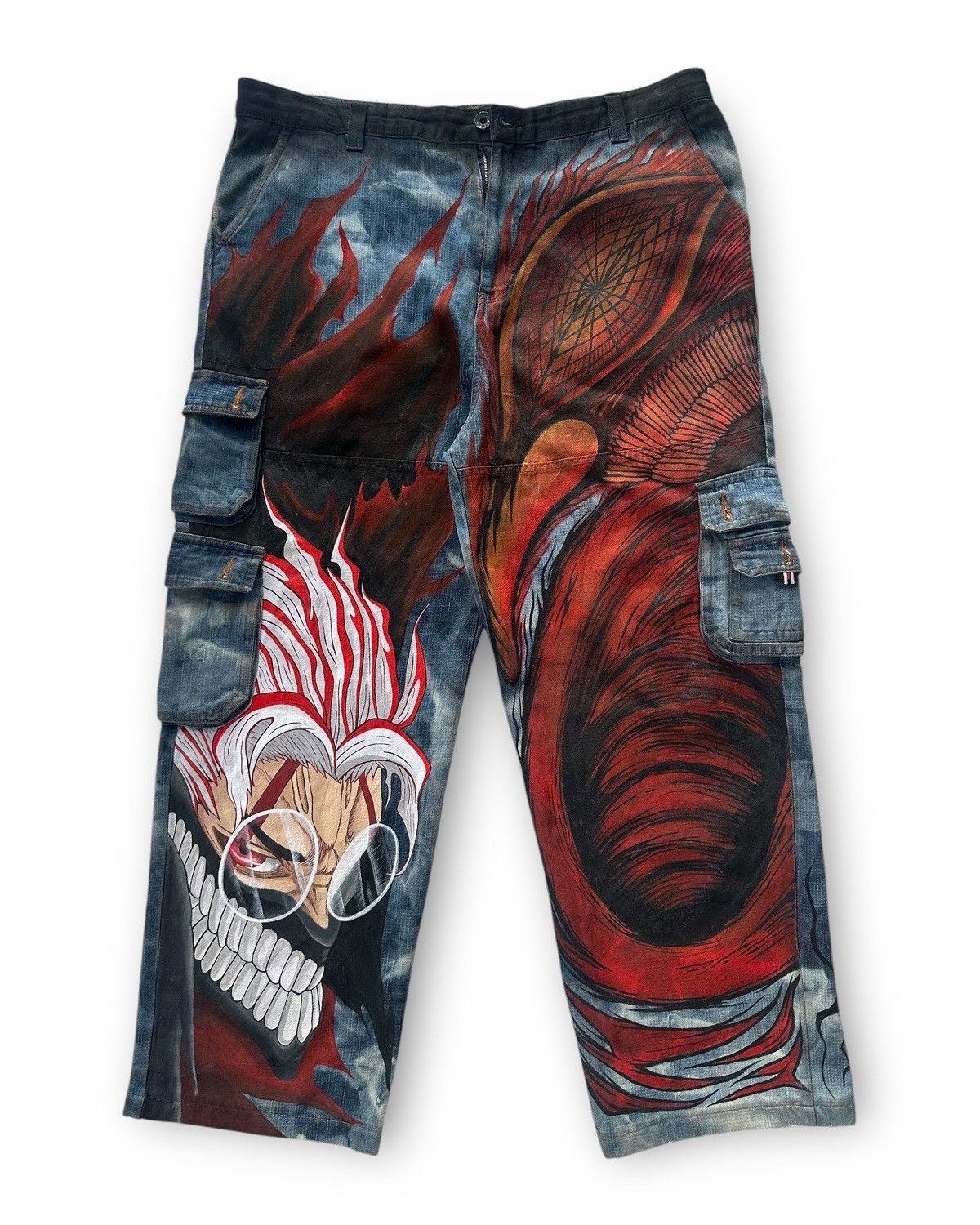 Anime Okarun Custom jeans Size US 35 - 1 Thumbnail