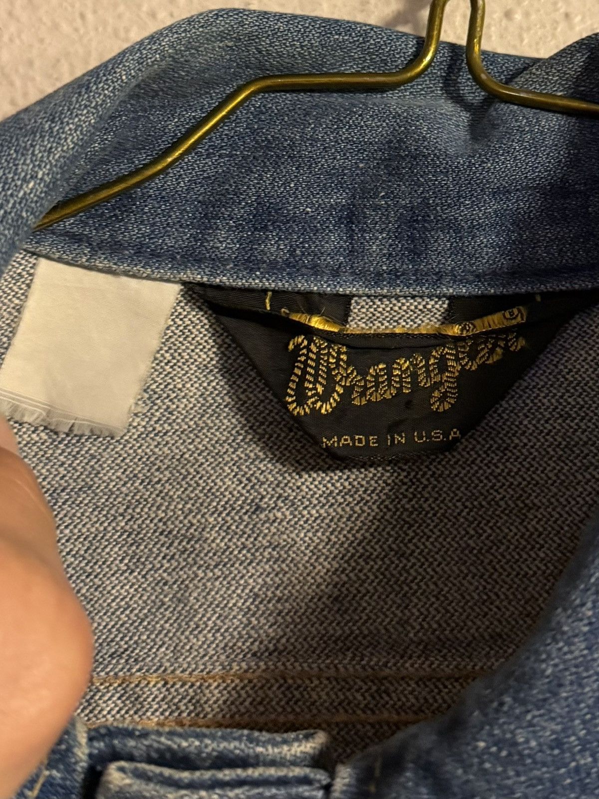Wrangler vtg 70s 80s blue denim jacket fits small-medium Size US S / EU 44-46 / 1 - 3 Thumbnail