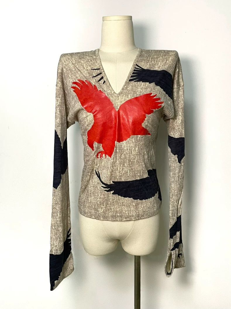 Vivienne Westwood Vivienne Westwood V-neck long-sleeved top Size S / US 4 / IT 40 - 1 Thumbnail