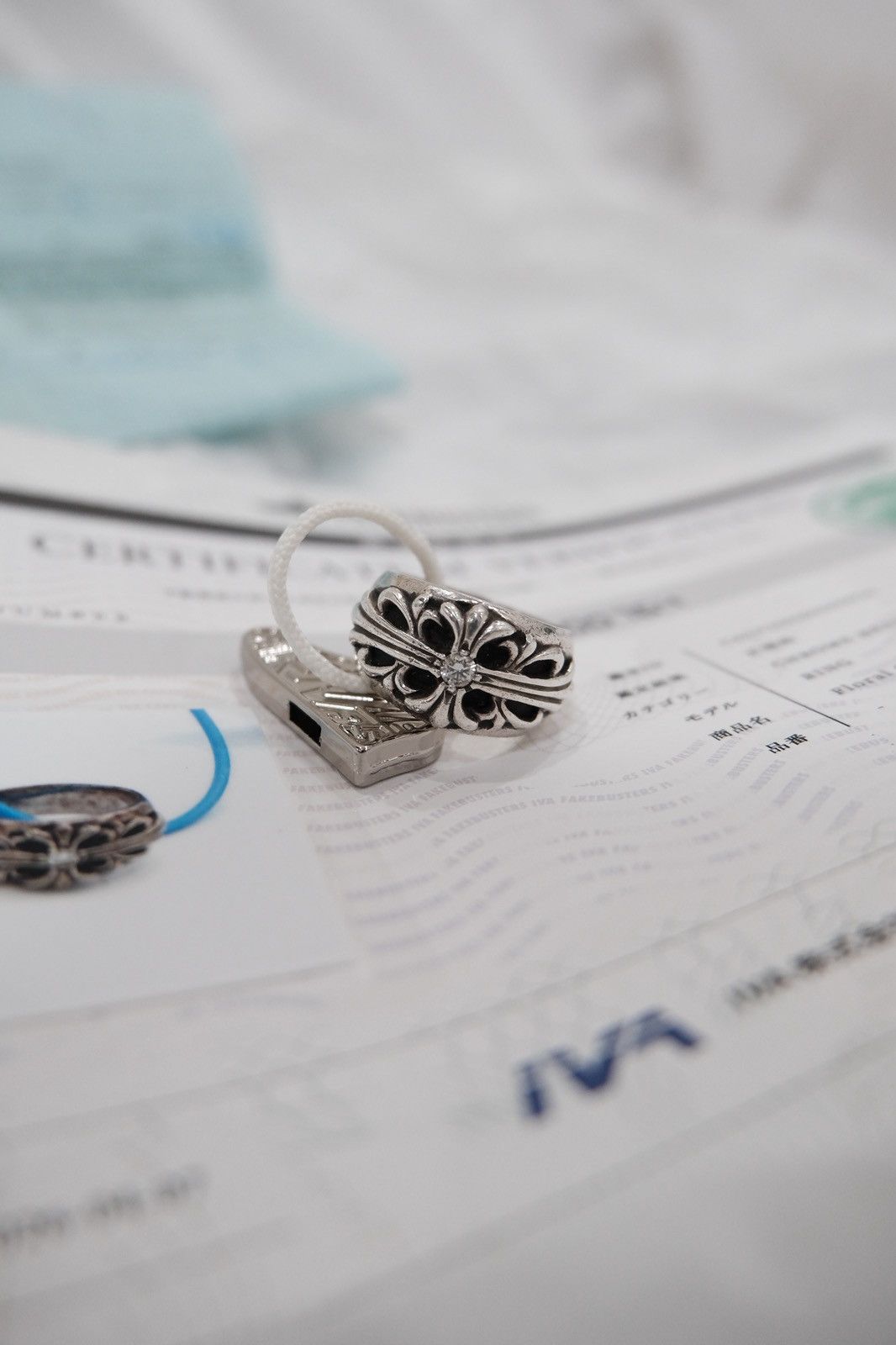 Chrome Hearts Chrome Hearts Floral Cross Pave Diamond Ring Size ONE SIZE - 7 Thumbnail