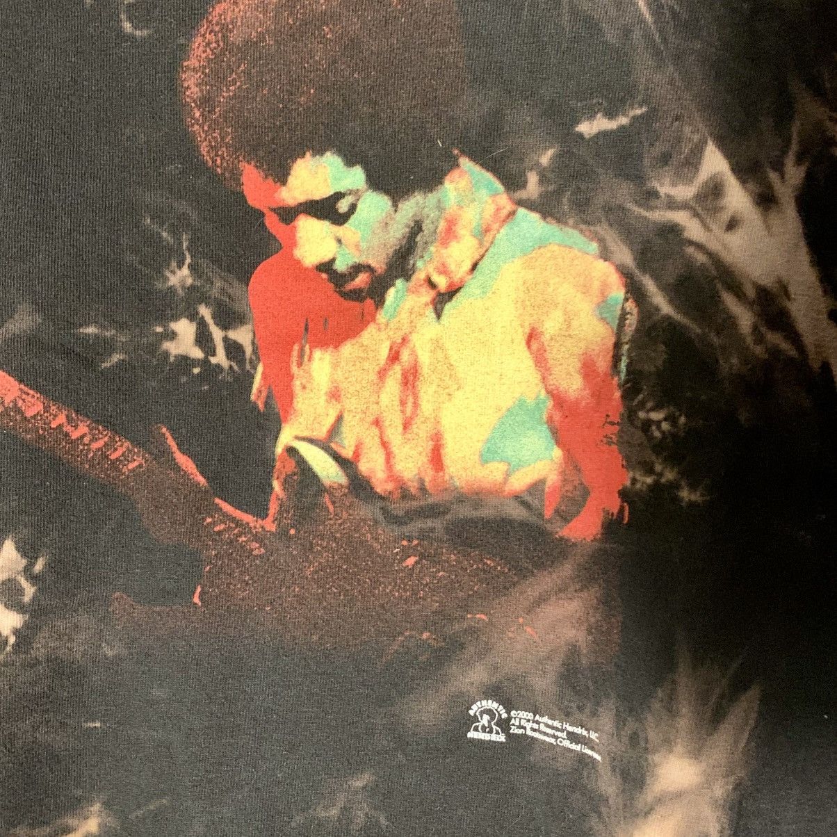 Band Tees × Vintage Distressed Vintage Jimi Hendrix Shirt Size L / US 10 / IT 46 - 2 Thumbnail