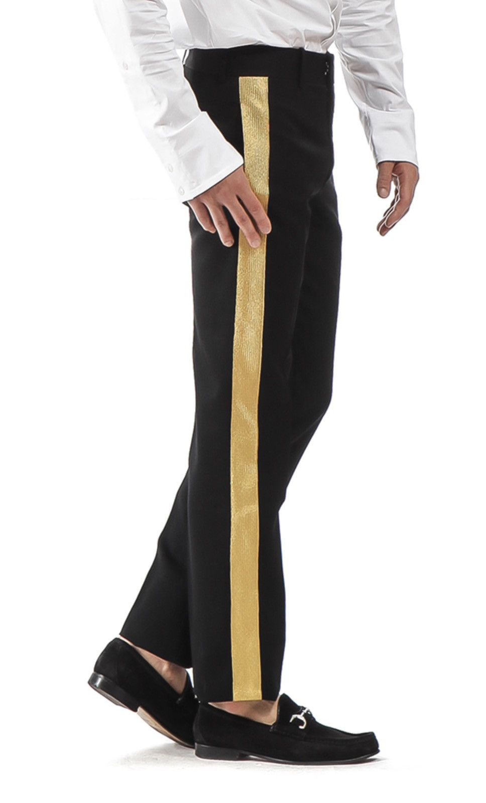 Alexander McQueen wool pants with gold stripes size48 Size US 31 - 1 Thumbnail