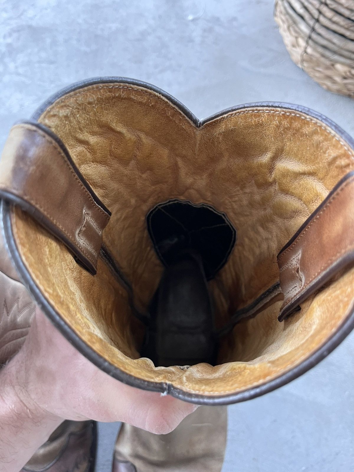 Cowboy Equipment Vintage Sancho Leather Western Cowboy Boots Rare AvantGarde Size US 8 / EU 41 - 19 Thumbnail