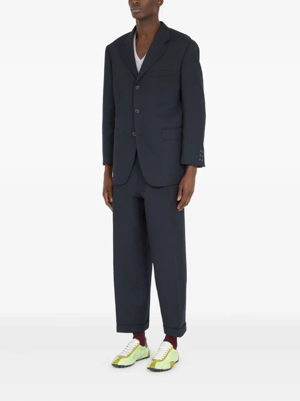 Maison Margiela o1mle0326 Single Breasted Blazer In Navy Blue Size US S / EU 44-46 / 1 - 4 Thumbnail