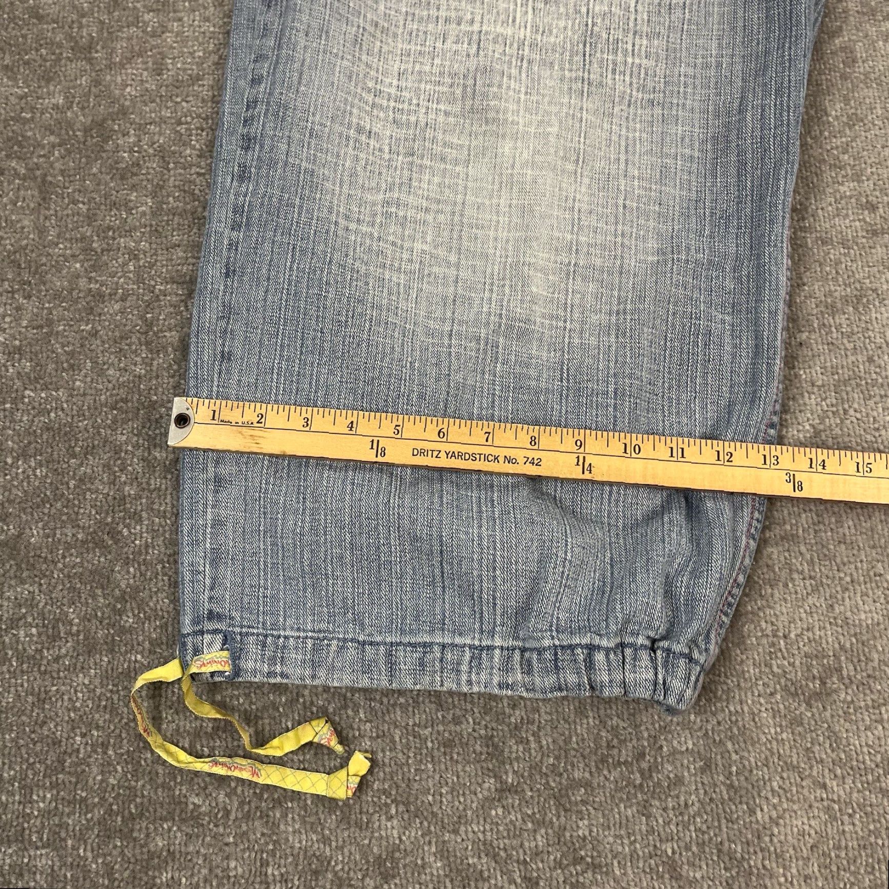Vintage VINTAGE MISKEEN Original Jeans Mens 42 Cropped 13" Baggy Denim Slacker Y2K Pants Size US 42 / EU 58 - 7 Thumbnail
