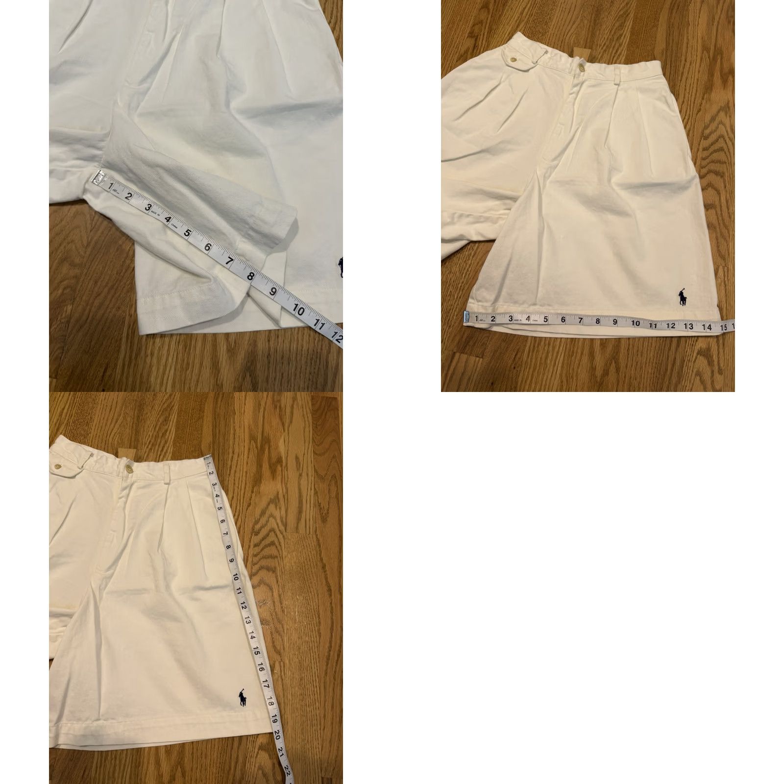 Polo Ralph Lauren VINTAGE Ralph Lauren Shorts Women’s 6 Chino High Rise Pleated Baggy White 90s USA Classic Preppy Cotton Polo Ralph Lauren Womens Size 28" / US 6 / IT 42 - 9 Thumbnail