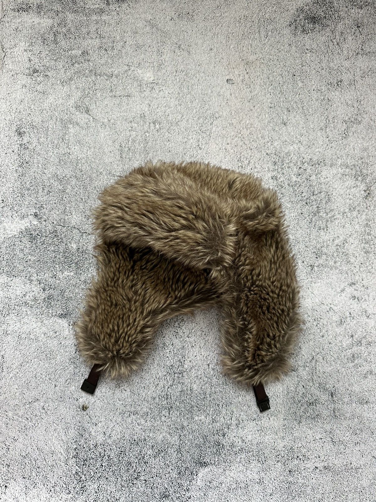 Vintage Vintage Crazy Mohair Fuzzy Ushanka Hat Brown Size ONE SIZE - 3 Thumbnail