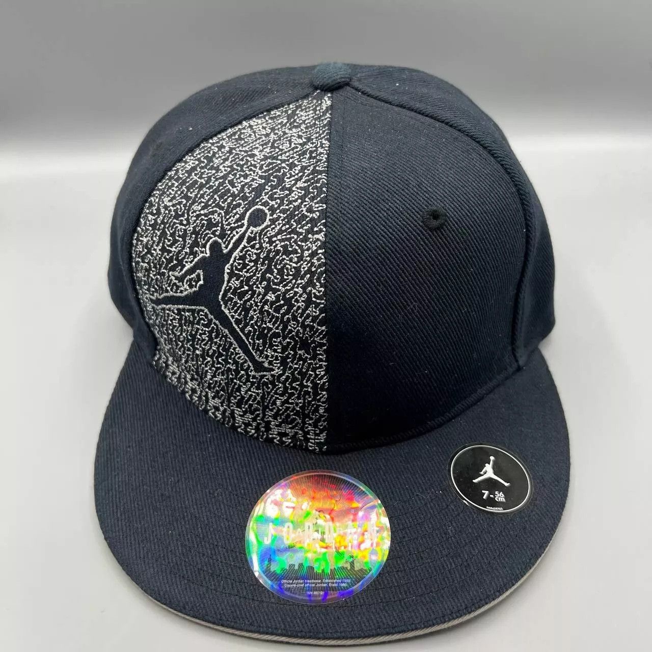Jordan Brand Air Jordan Hat Men 7 Navy Cement Elephant Jumpman Fitted Cap Size ONE SIZE - 1 Thumbnail