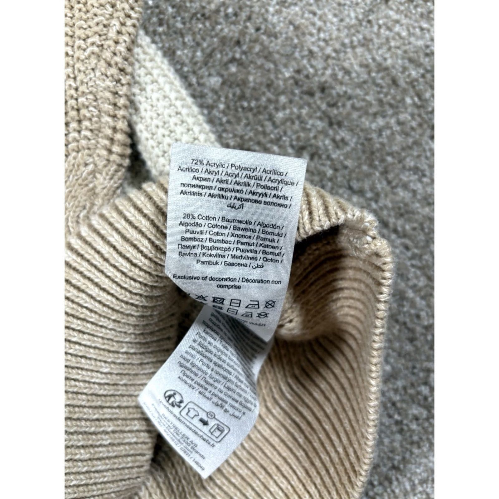 Jack & Jones JACK & JONES Core Crew Neck Sweater Color Block Men’s Large L Multicolor cotton acrylic knit Logo Pullover Casual Regular Size US L / EU 52-54 / 3 - 4 Thumbnail
