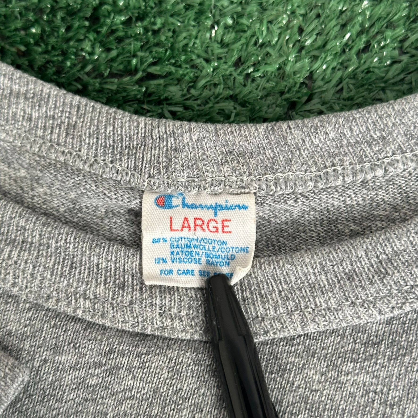 Champion Vintage 80s Champion Notre Dame T-Shirt Single Stitch Univer Size US L / EU 52-54 / 3 - 4 Thumbnail
