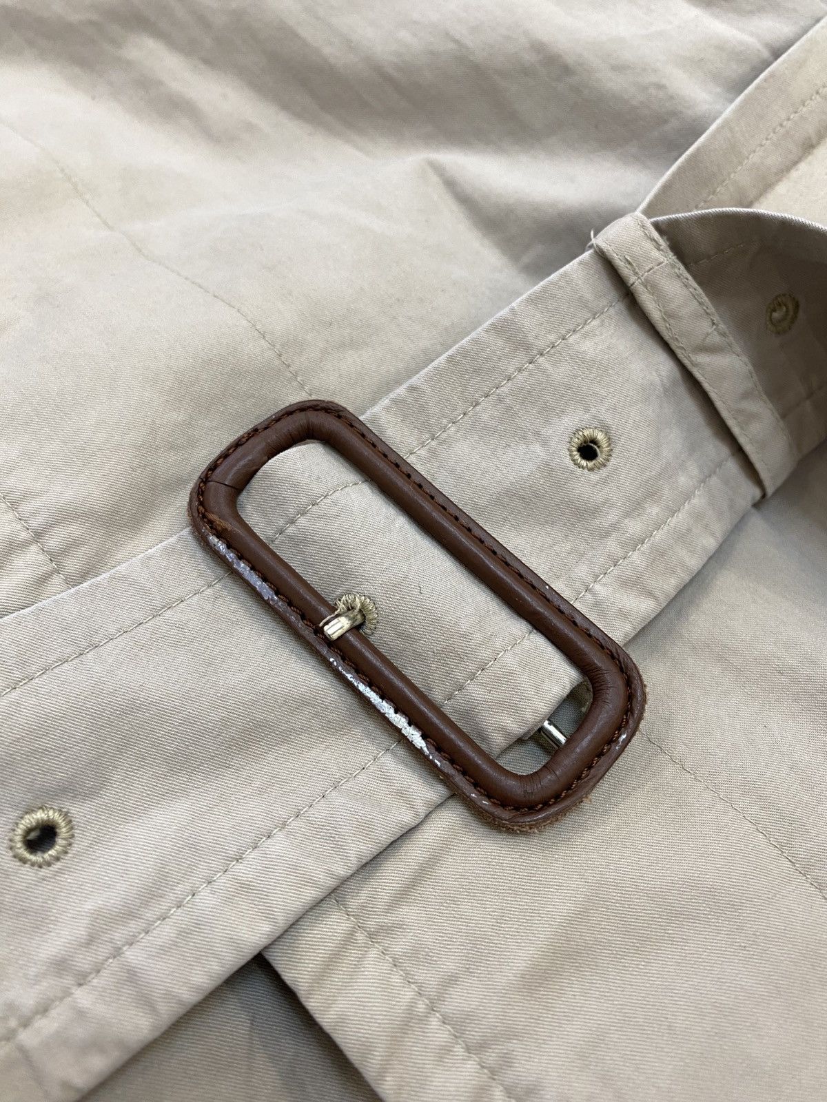 Burberry 90s Vintage Burberrys Prorsum Nova Check Trench Coat Belted Size US XL / EU 56 / 4 - 6 Thumbnail