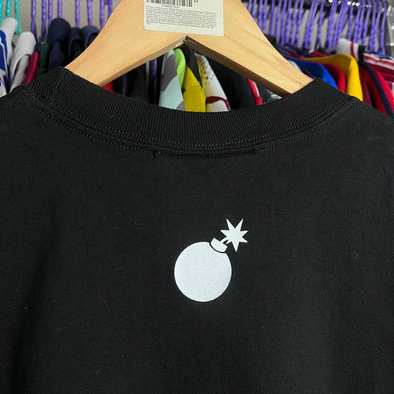 The Hundreds The Hundreds Big Logo Adam Bomb Black Tshirt Made in USA Size US S / EU 44-46 / 1 - 5 Thumbnail