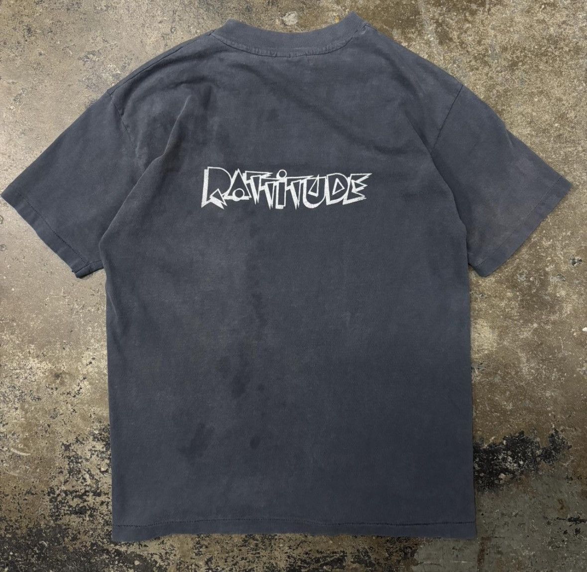 Band Tees Vintage 80s single stitch rattitude faded punk band tee Size US L / EU 52-54 / 3 - 1 Thumbnail