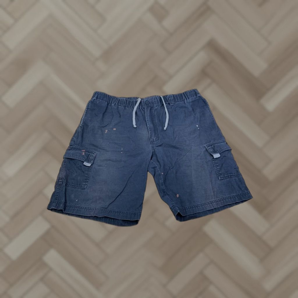 Ocean Pacific VINTAGE OP Ocean Pacific Cargo Shorts L Blue Casual 90s Beach Skate Mens Size US 33 - 1 Thumbnail