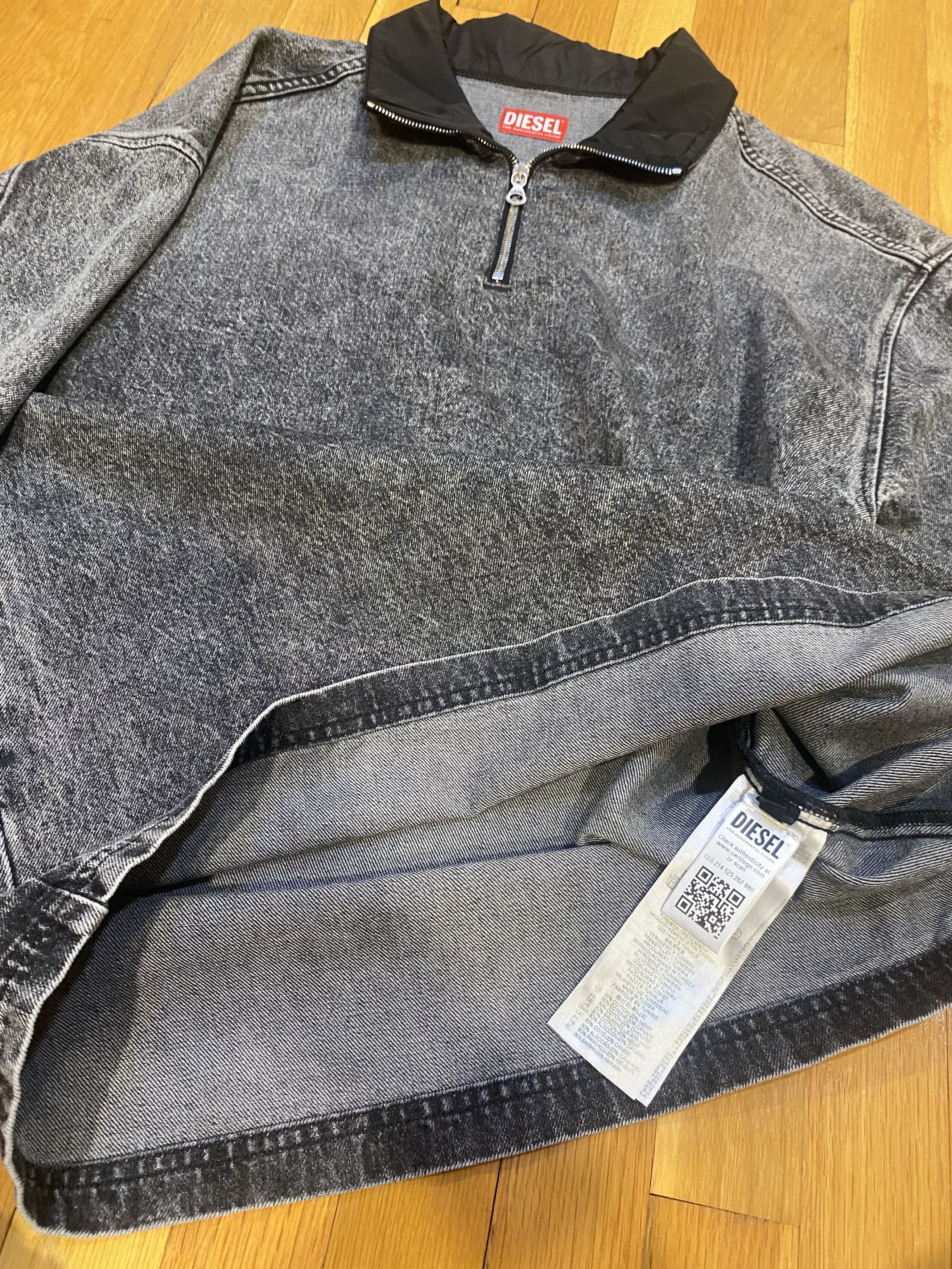 Diesel Diesel d-flow-plus-s Denim Long Sleeve Half Zip Size US M / EU 48-50 / 2 - 5 Thumbnail