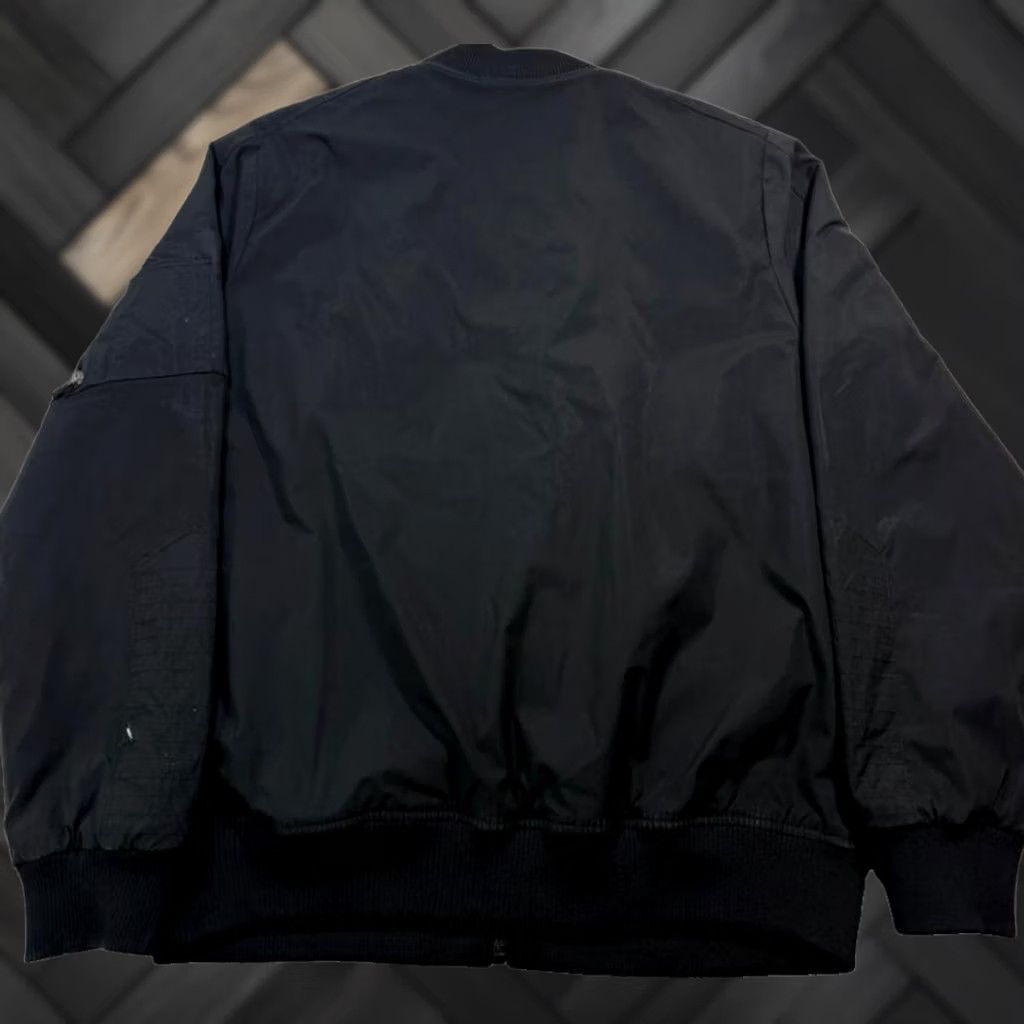 Vintage Liberto Men’s Black Full Zip Bomber Jacket Polyester Size L Size US L / EU 52-54 / 3 - 1 Thumbnail