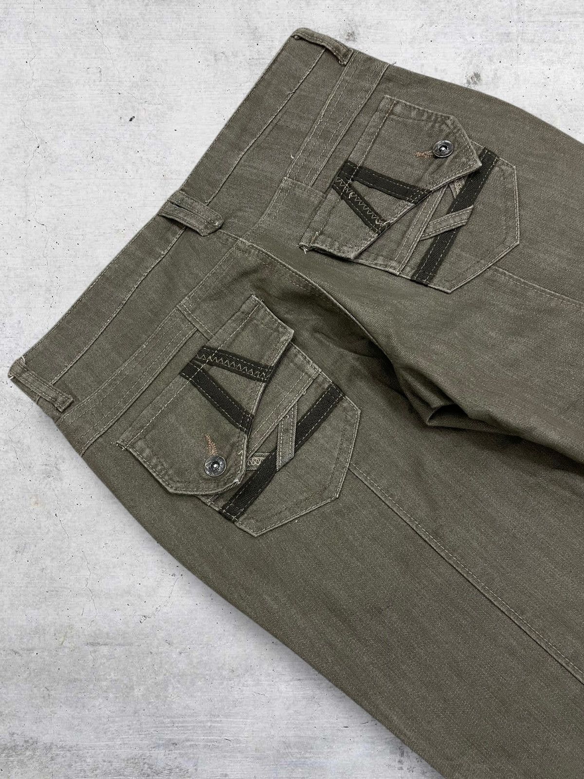 Tornado Mart RARE FLASH TRASH 1990S JAPAN DESIGNER FLARED BUSH PANT Size US 30 / EU 46 - 10 Thumbnail