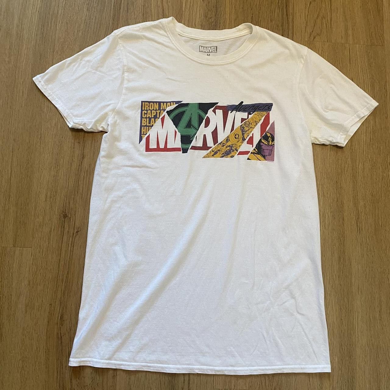 Marvel Comics White Marvel graphic tee with Iron Man, Size US M / EU 48-50 / 2 - 1 Thumbnail
