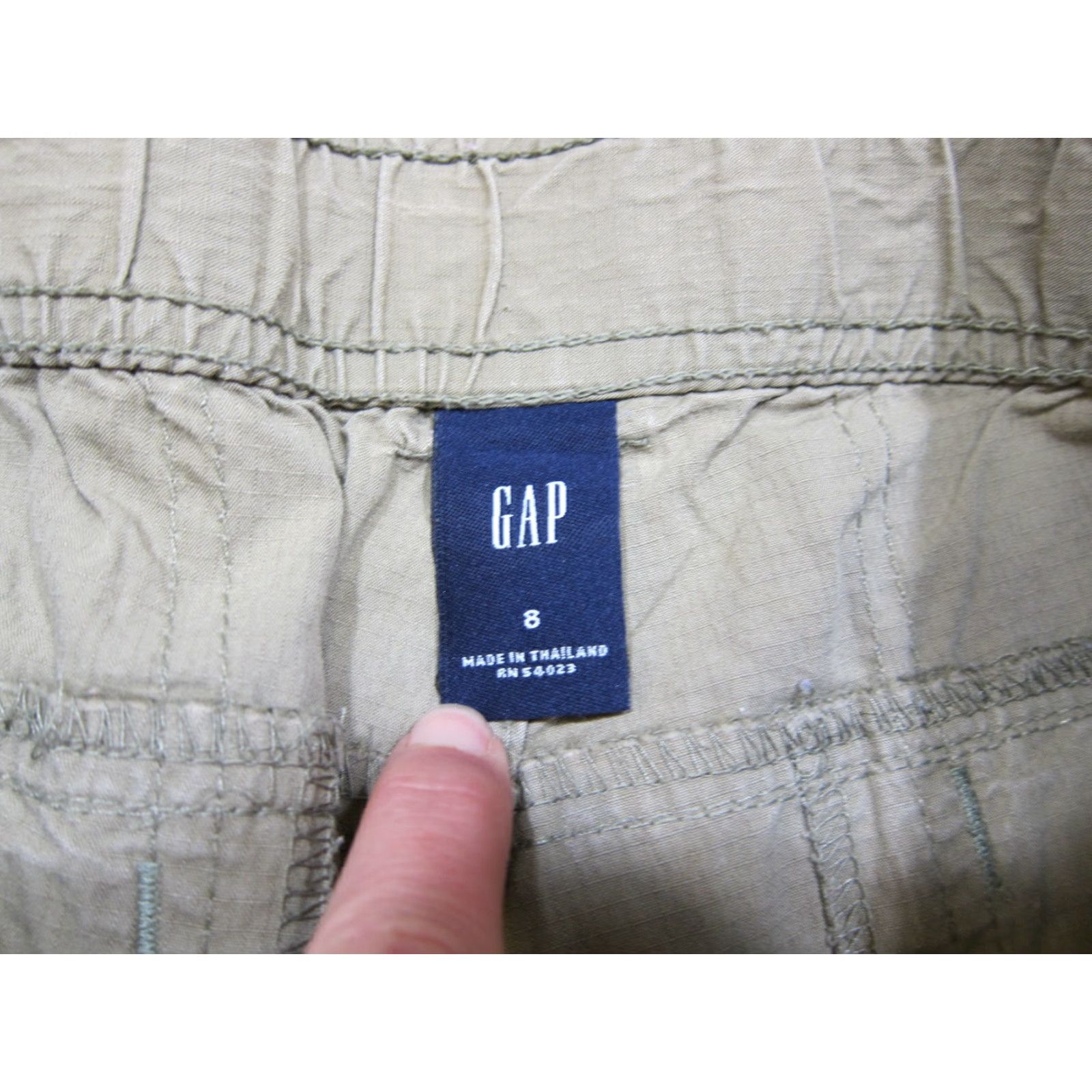 Gap Gap Shorts Women Size 8 Brown Cotton Casual Hike Travel Outdoor Cargo Pocket Womens Size 24" / US 00 / IT 34 - 3 Thumbnail