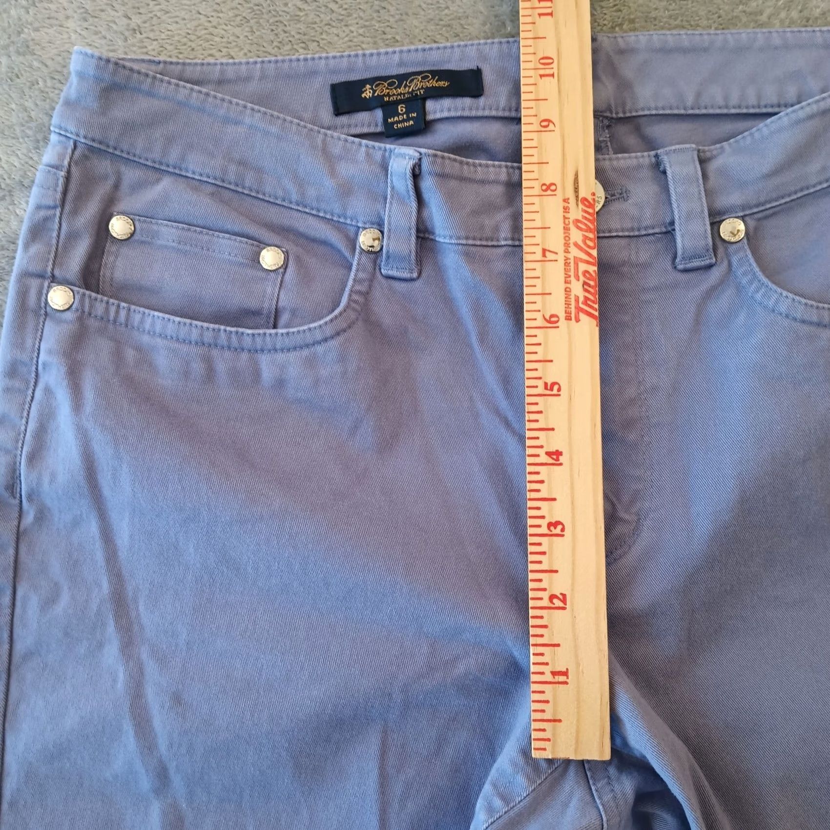 Brooks Brothers Brooks Brothers Jeans Womens Size 6 Purple Natalie Fit 30x29 Mid Rise Straight Denim Pants Women Size 28" / US 6 / IT 42 - 4 Thumbnail