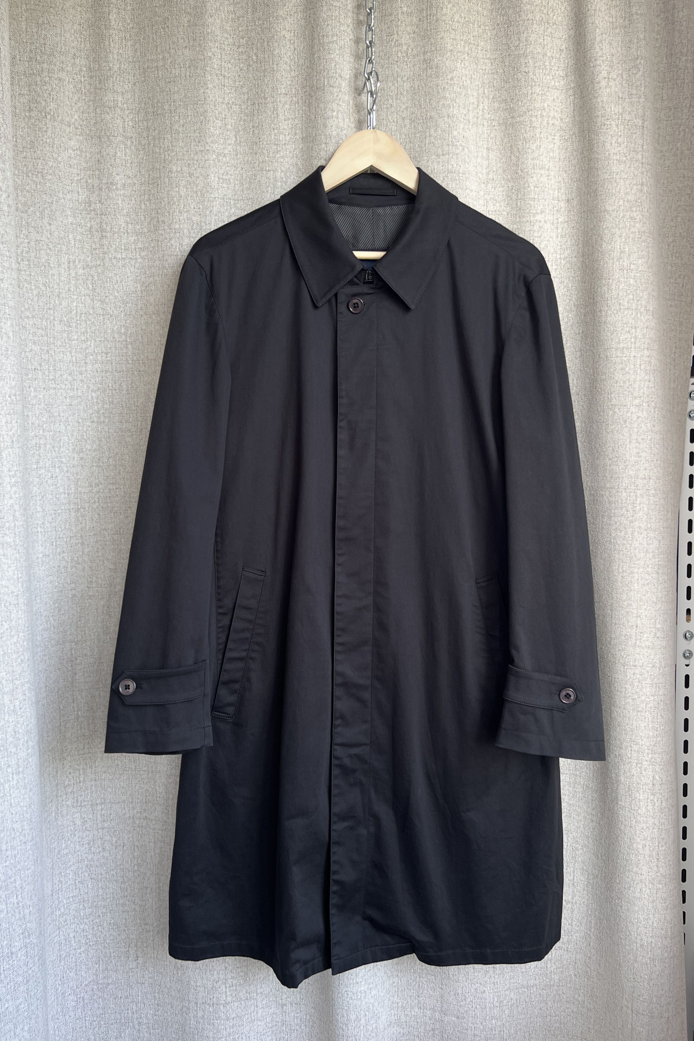 Herno Vintage Herno Black Belted Coat Jacket Size US M / EU 48-50 / 2 - 2 Thumbnail