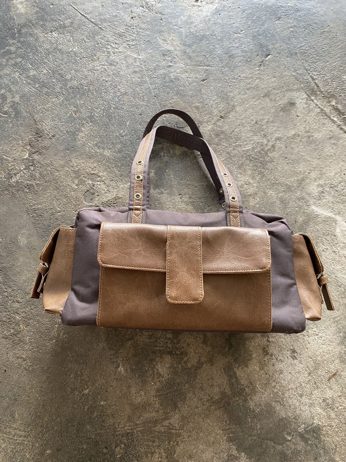 Vintage Japanese Leather Parts Handcarry Bag Size ONE SIZE - 1 Thumbnail