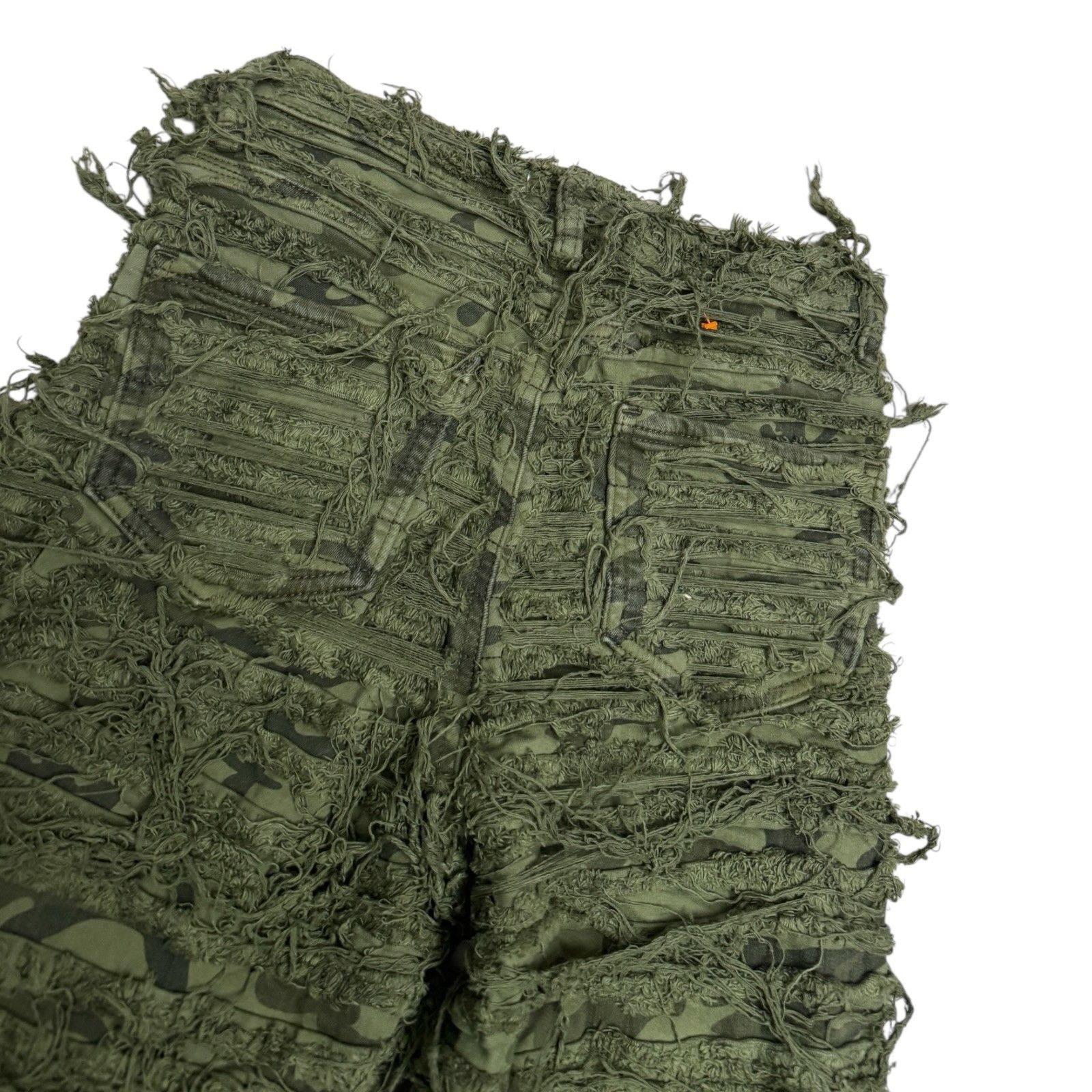 Other APHRODITE Camo Shredded Army Denim Jeans Pants Womens 28x30 Size 28" / US 6 / IT 42 - 6 Thumbnail