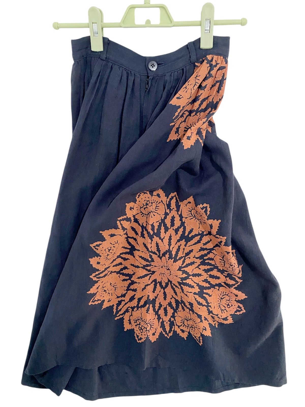 Vintage × Y's × Yohji Yamamoto Vintage Wise Y's Yohji Yamamoto Flower Print Skirt Size 24" / US 00 / IT 34 - 2 Thumbnail