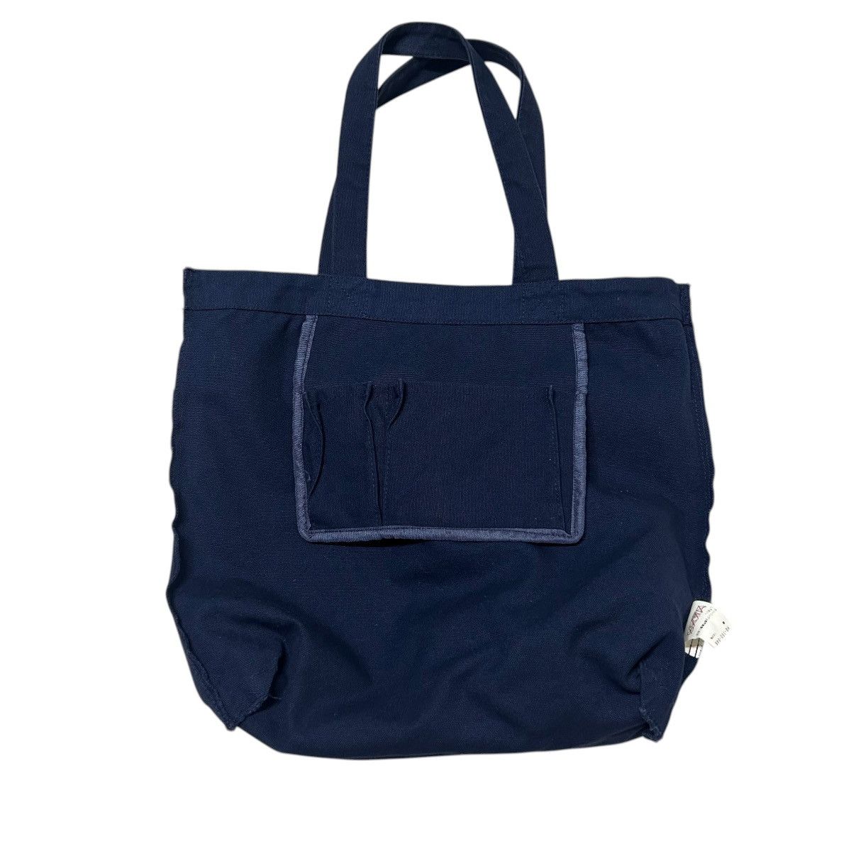 Yohji Yamamoto 729 Yohji Yamamoto bag tote navy cotton Paint design Size ONE SIZE - 6 Thumbnail