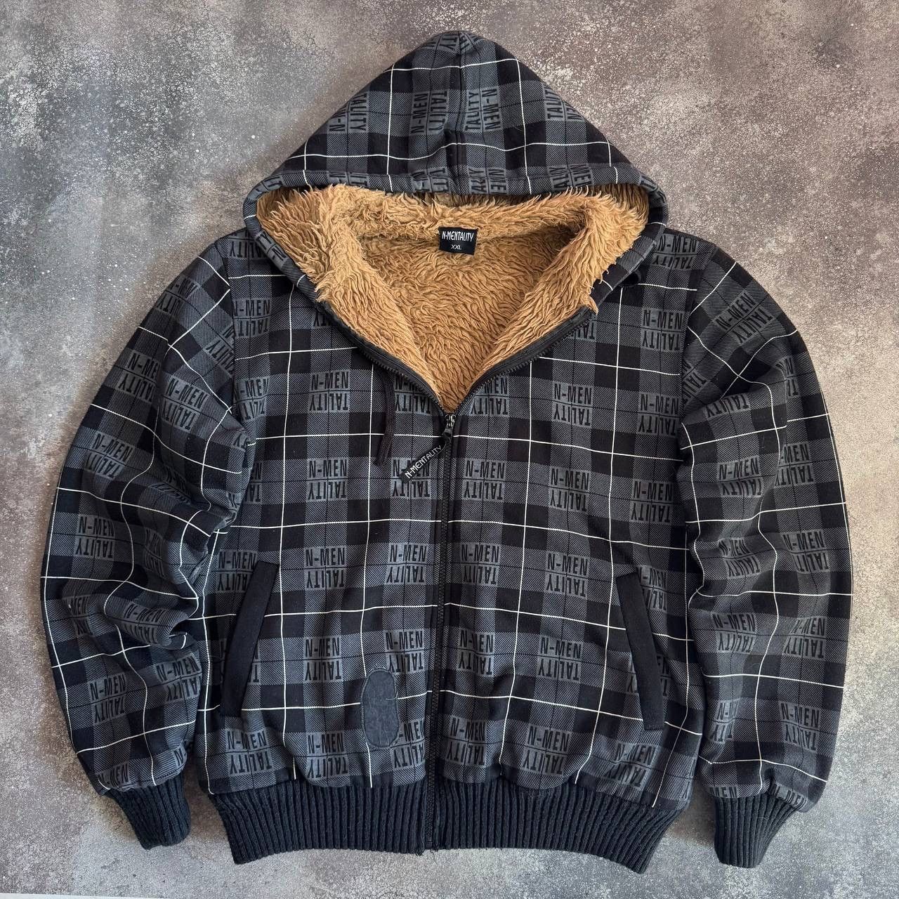 Vintage Avant-Garde Y2K Faux Fur Hoodie