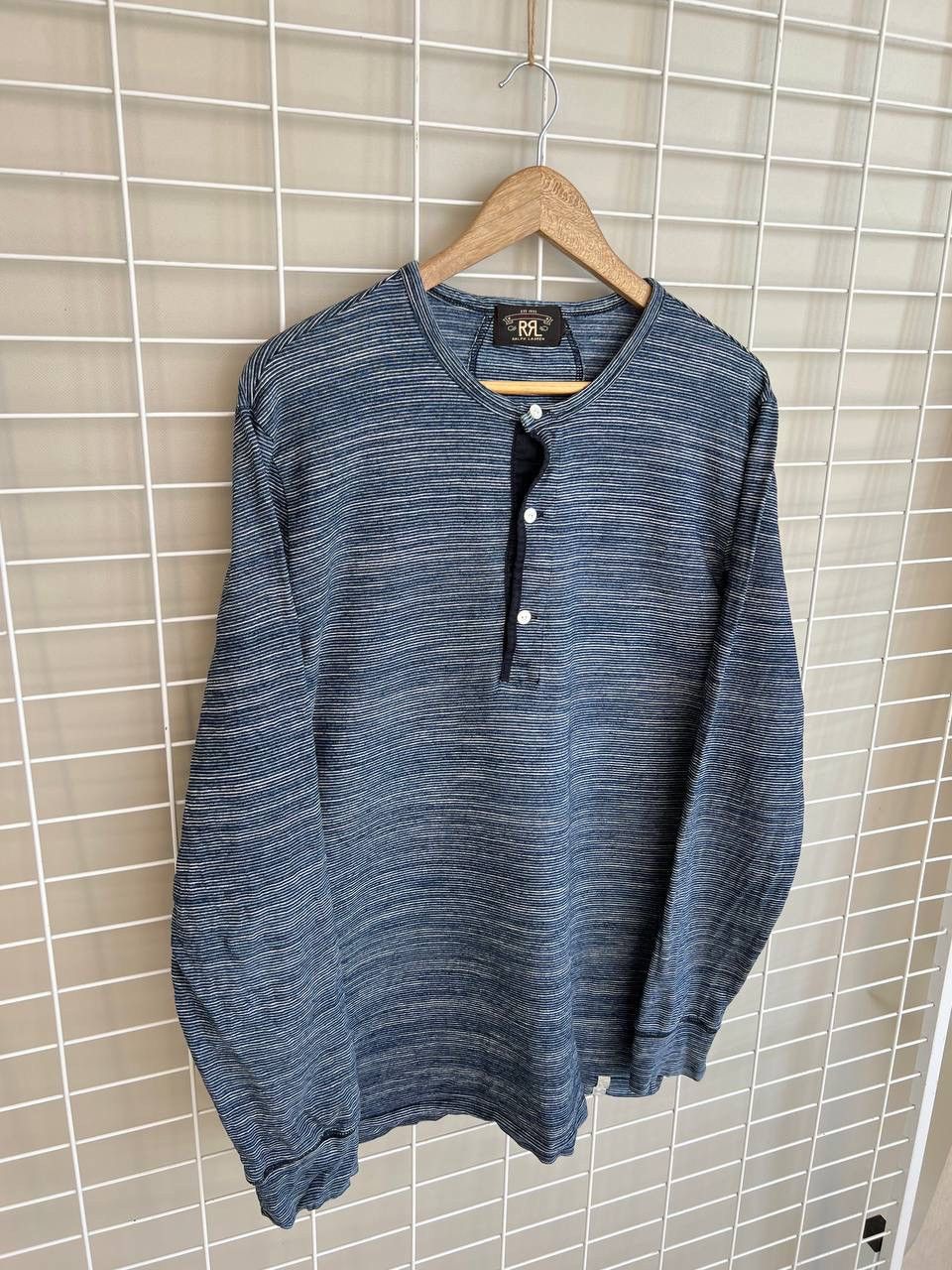 RRL Ralph Lauren RRL Ralph Lauren Henley Long Sleeve Mens Size L/XL Pullover Size US L / EU 52-54 / 3 - 5 Thumbnail