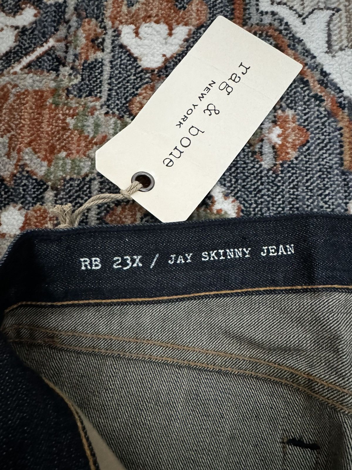 Rag & Bone NWT Mens Rag and Bone Jeans RB Jay 23X Sz 33 Skinny Leg Size US 31 - 3 Thumbnail
