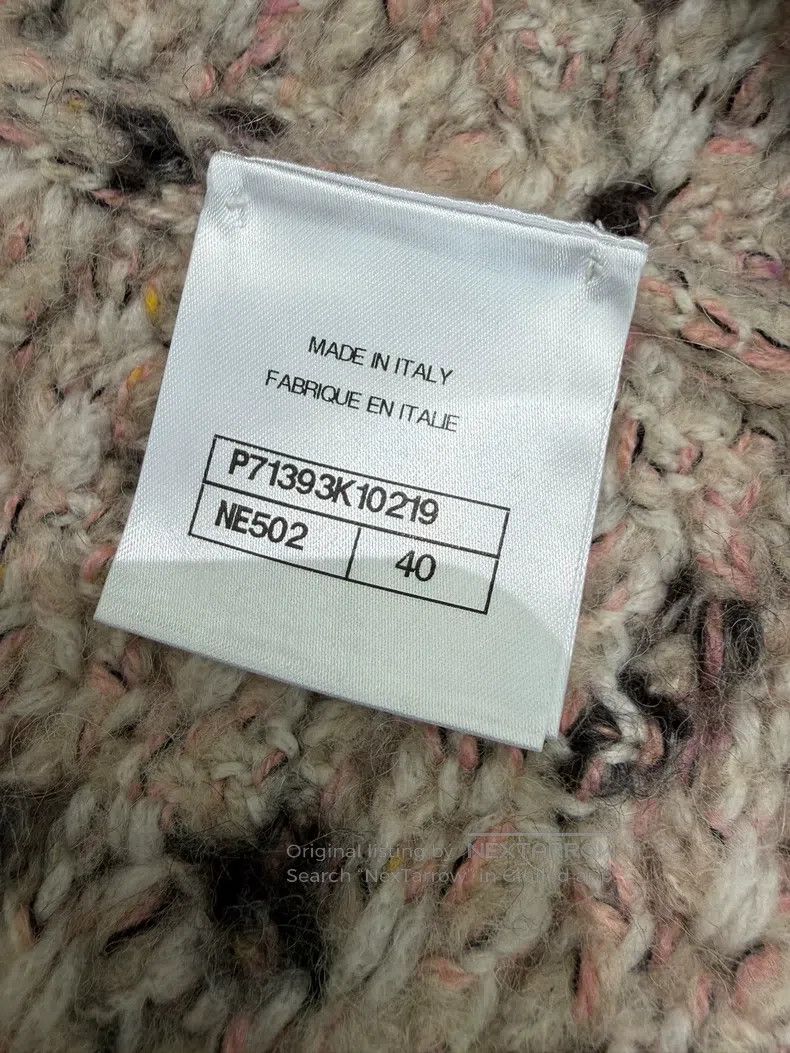 Chanel Chanel Autumn and winter milk tea pink blended cashmere kn Size S / US 4 / IT 40 - 5 Thumbnail