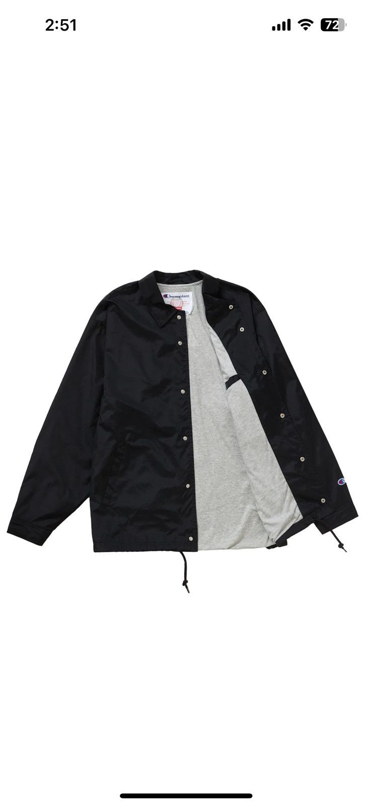 Champion × Supreme Supreme Champion Coaches Jacket Size US M / EU 48-50 / 2 - 3 Thumbnail