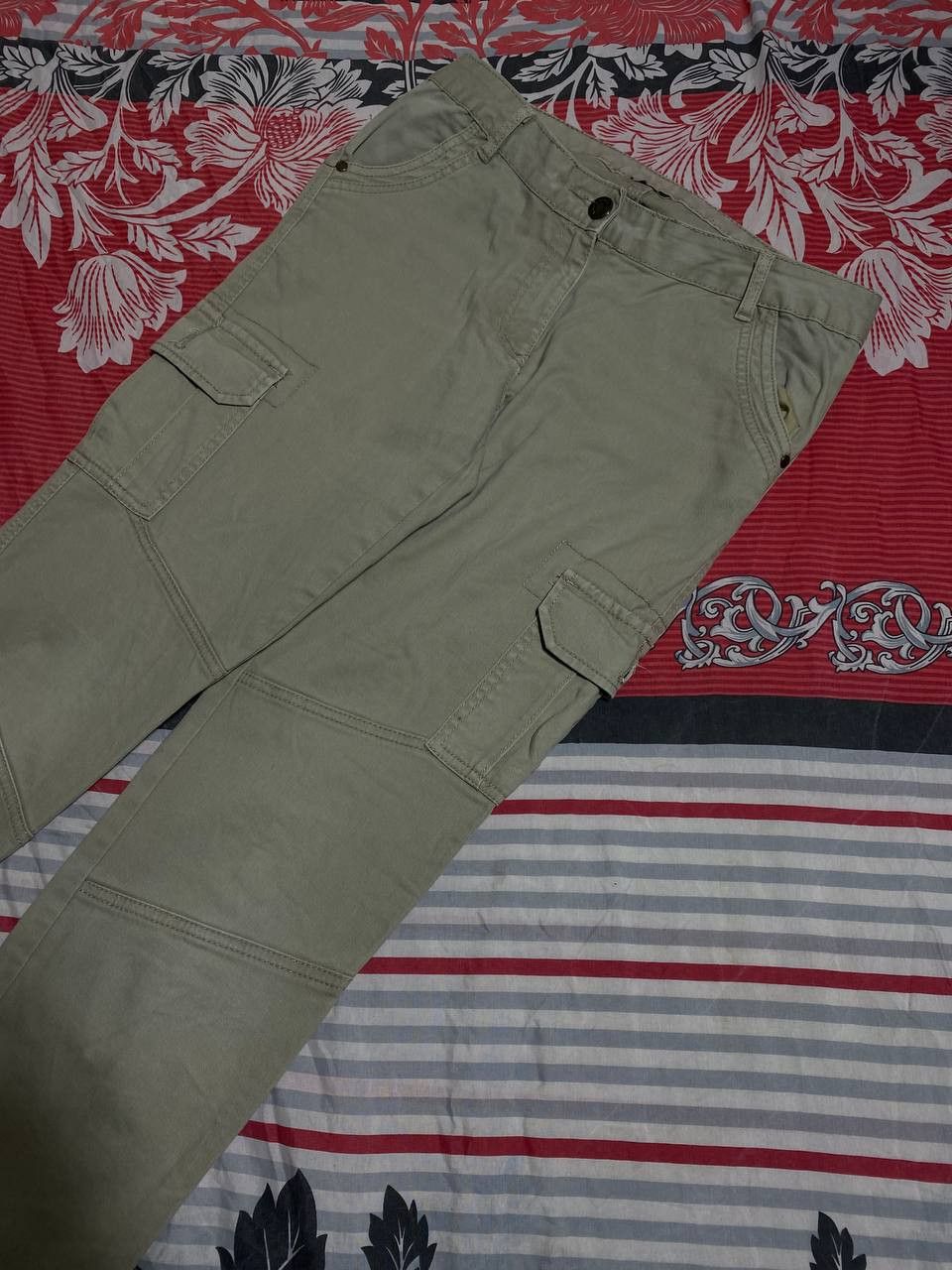 Japanese Brand Dirty Painted Distressed Thrashed Faded Baggy Jeans Y2K Size US 32 / EU 48 - 3 Thumbnail