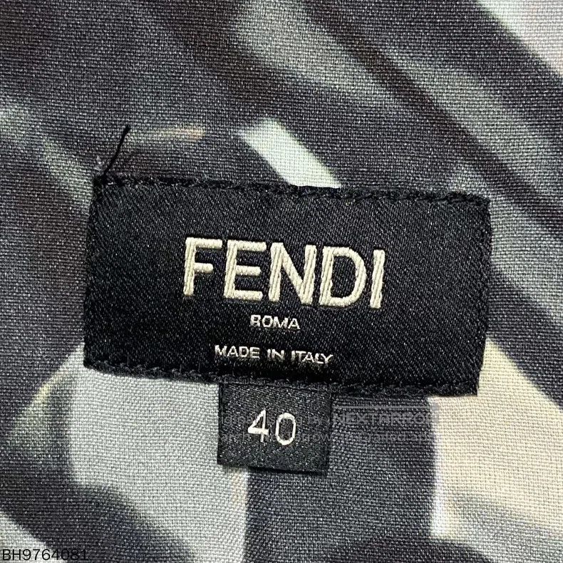 Fendi Fendi Doodle print short-sleeve silk shirt Size US XXS / EU 40 - 5 Thumbnail