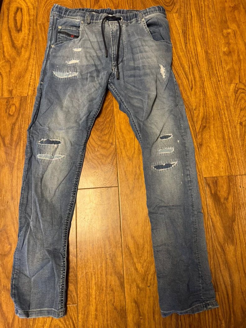 Diesel DIESEL Slim Fit Distressed Jeans Size US 30 / EU 46 - 1 Thumbnail