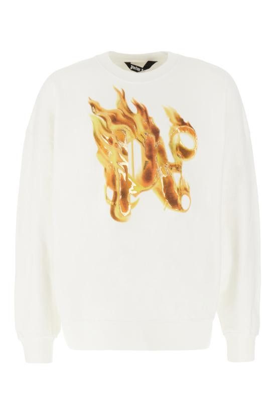 Palm Angels PALM ANGELS Men Hoodies PMBA074R24FLE004 0376 WHITE Size US XL / EU 56 / 4 - 1 Thumbnail