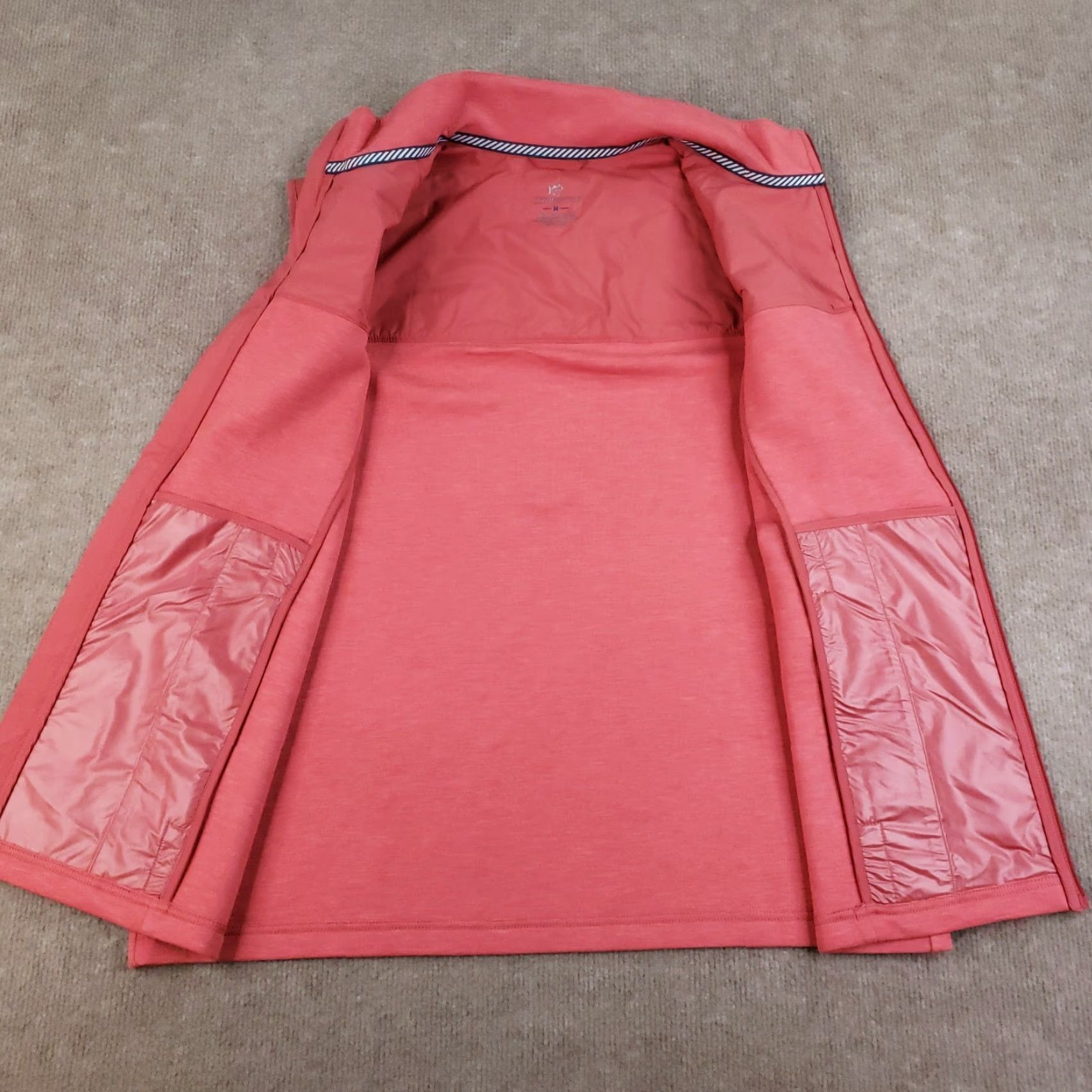 Southern Tide Southern Tide Vest Mens Medium Pink Full Zip Sleeveless Outdoor Hiking Jacket Z Size US M / EU 48-50 / 2 - 6 Thumbnail