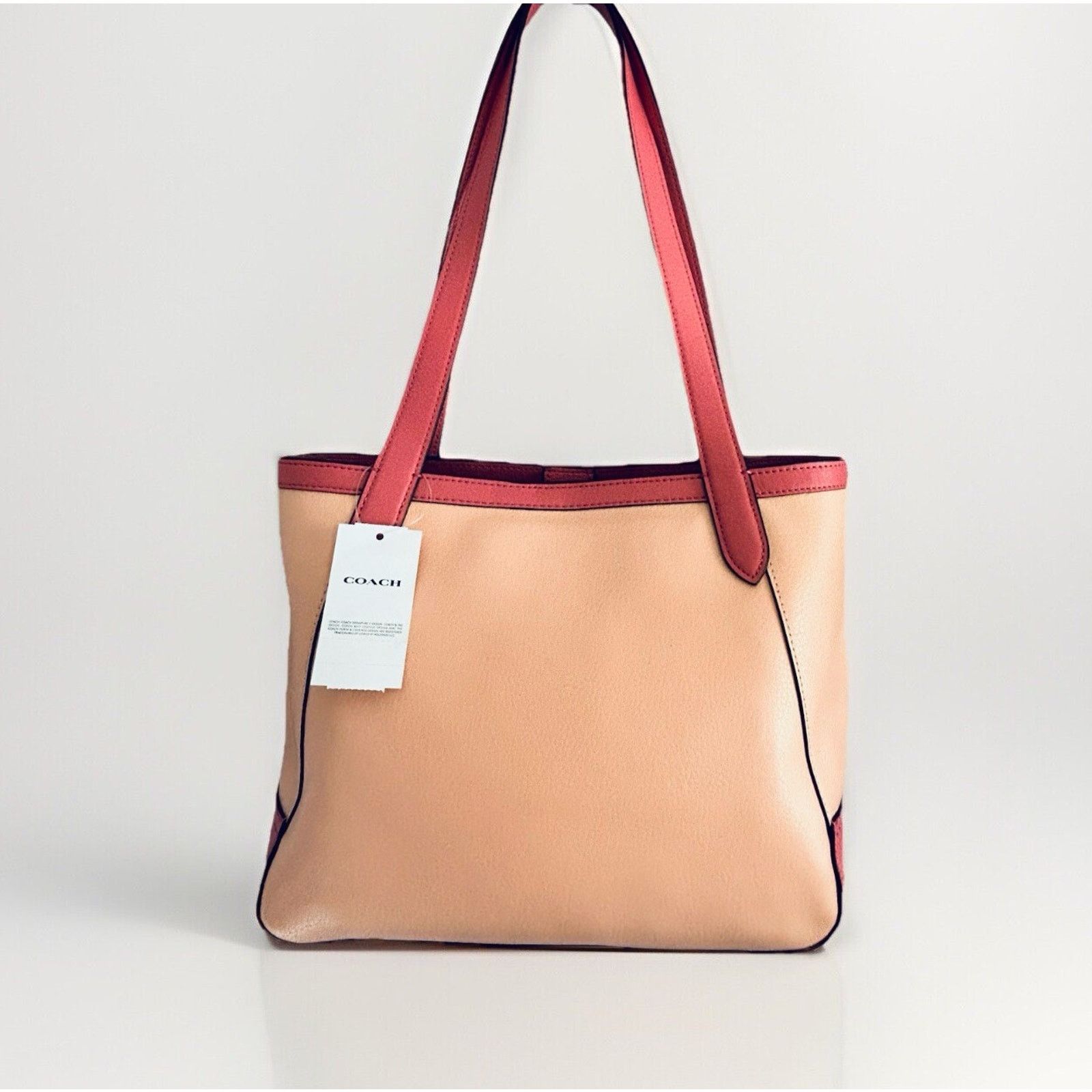 Coach Coach Leather Tote 27 Pink Blush C5775 Carriage Colorblock Size ONE SIZE - 19 Thumbnail