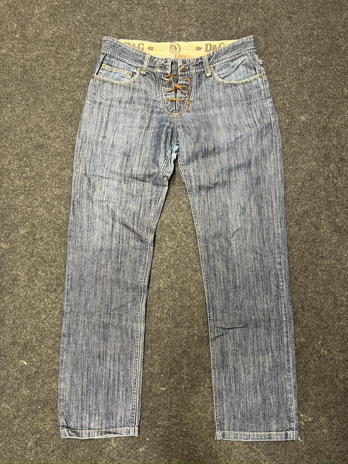 Dolce & Gabbana × Japanese Brand × Vintage Dolce & Gabbana slim cowboy drip jeans size 33 Size US 33 - 2 Thumbnail