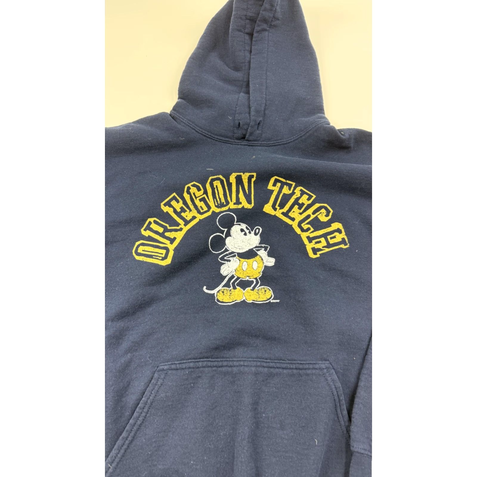 Disney Disney Hoodies Oregon Tech Mickey Mouse College Pullover Sweatshirt Mens Large Navy Blue Shirt Size US L / EU 52-54 / 3 - 3 Thumbnail