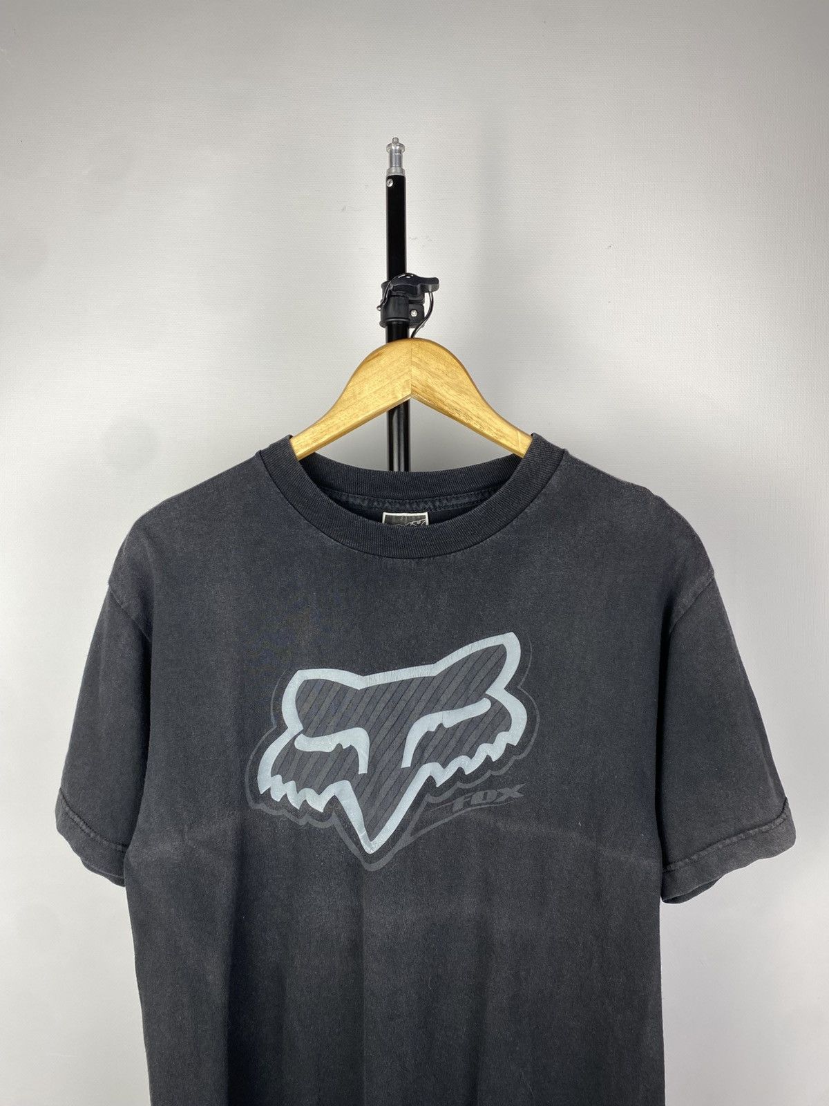 Fox Racing Vintage 90s Faded Racing moto Fox Brand T shirt Size US M / EU 48-50 / 2 - 2 Thumbnail