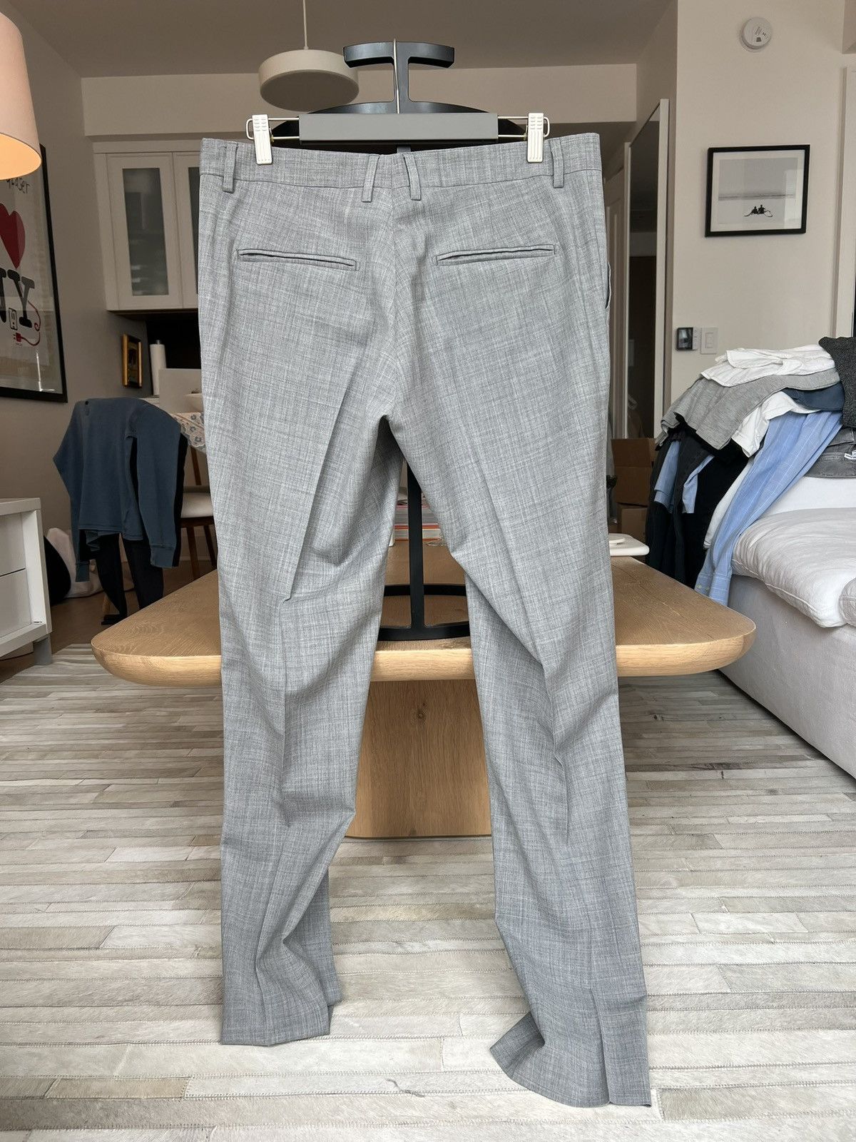 Other New Custom Made in Italy Mens Wool Gray Suit 42R US / 52 EU Size 42R - 3 Thumbnail