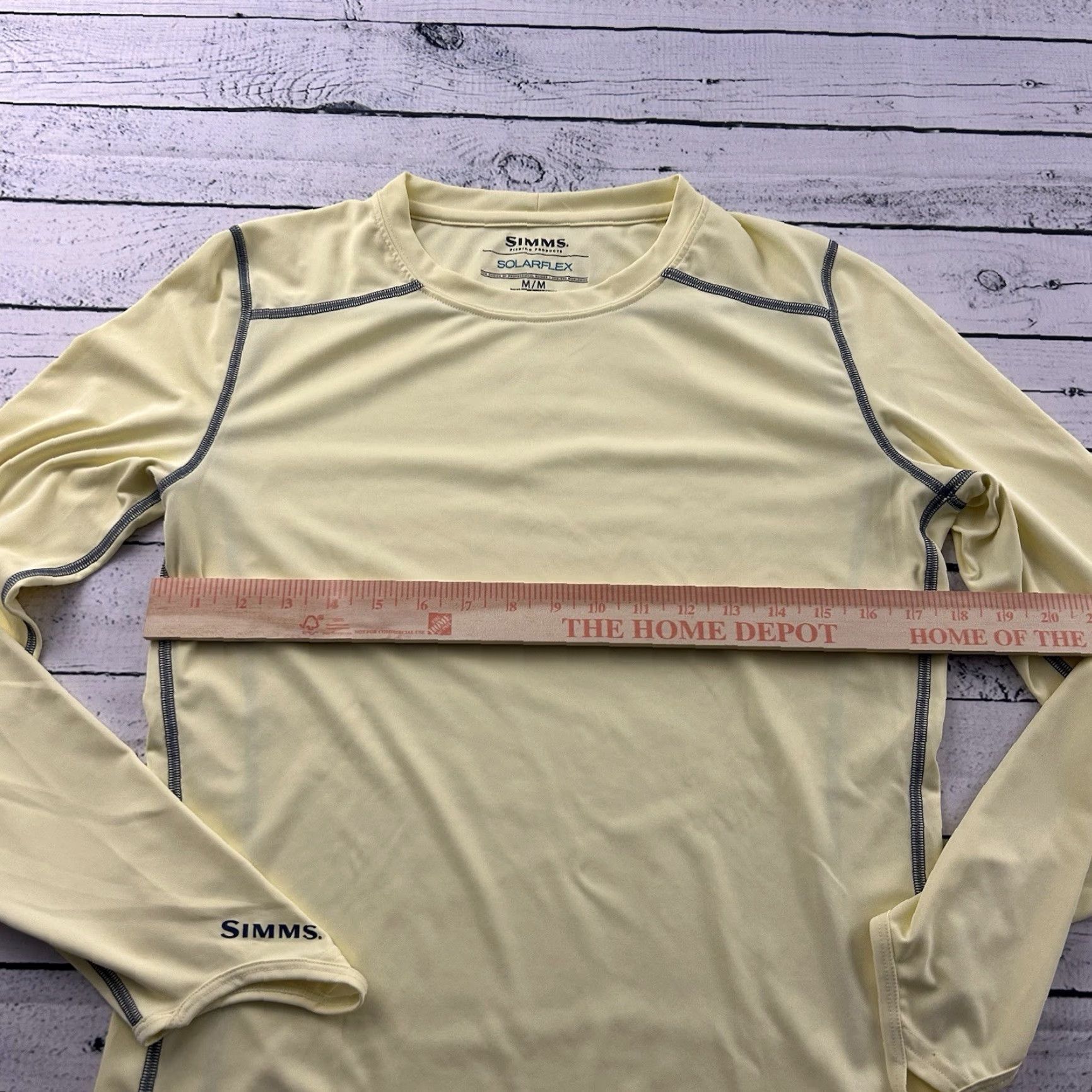 Vintage SIMMS Solarflex UPF 50 + Long Sleeve Athletic Fishing Shirt Womens Medium Yellow Size M / US 6-8 / IT 42-44 - 4 Thumbnail