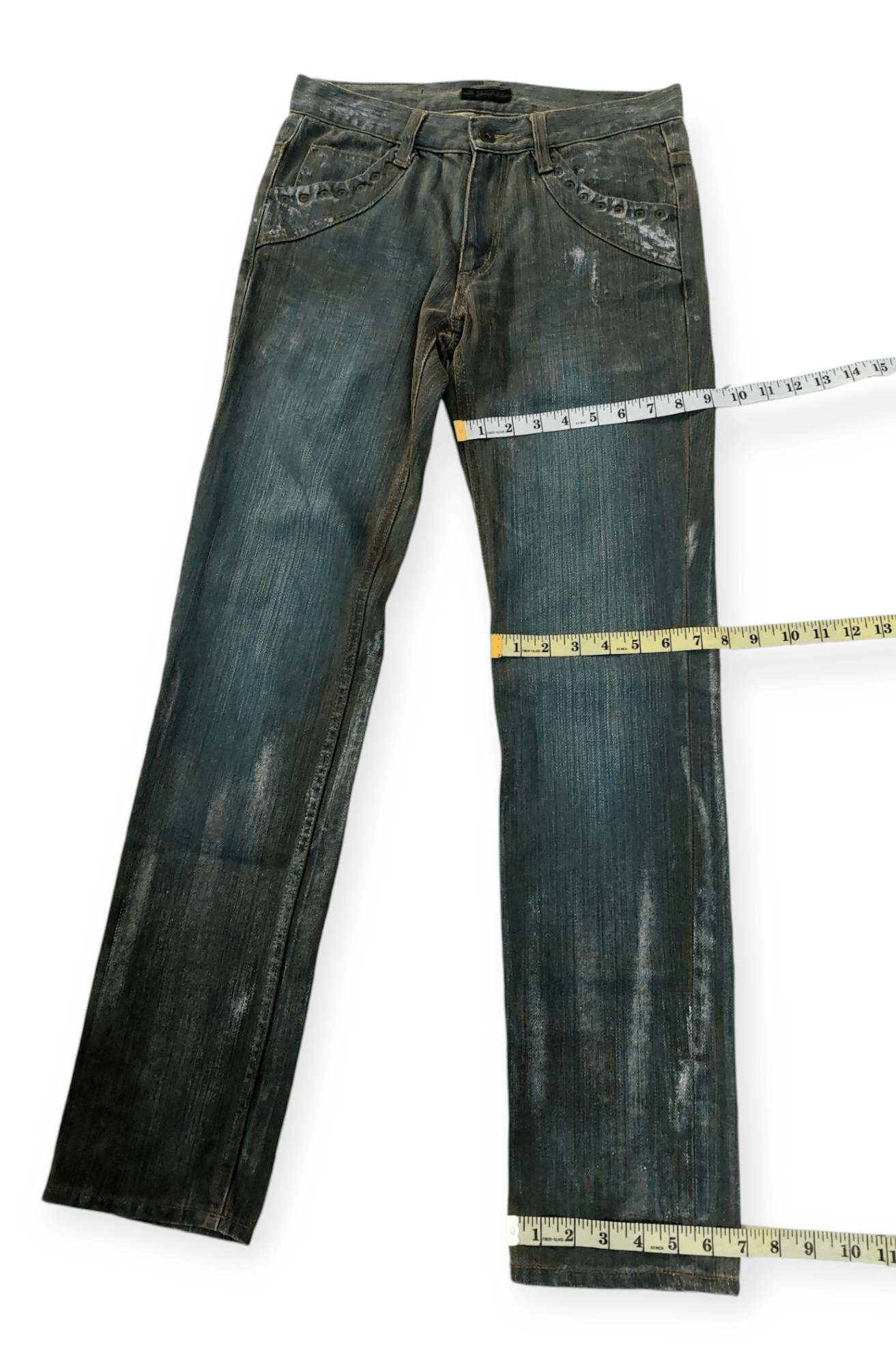 Morgan Homme Morgan Homme Rusty Acid Wash Rare Design Size US 29 - 17 Thumbnail