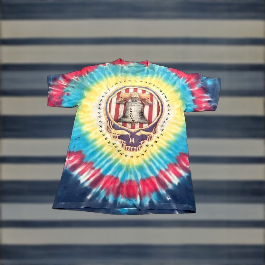 Vintage VINTAGE Grateful Dead Tie Dye Shirt L Dancing Bear Spectrum 50th 90s Music Mens Size US L / EU 52-54 / 3 - 1 Thumbnail