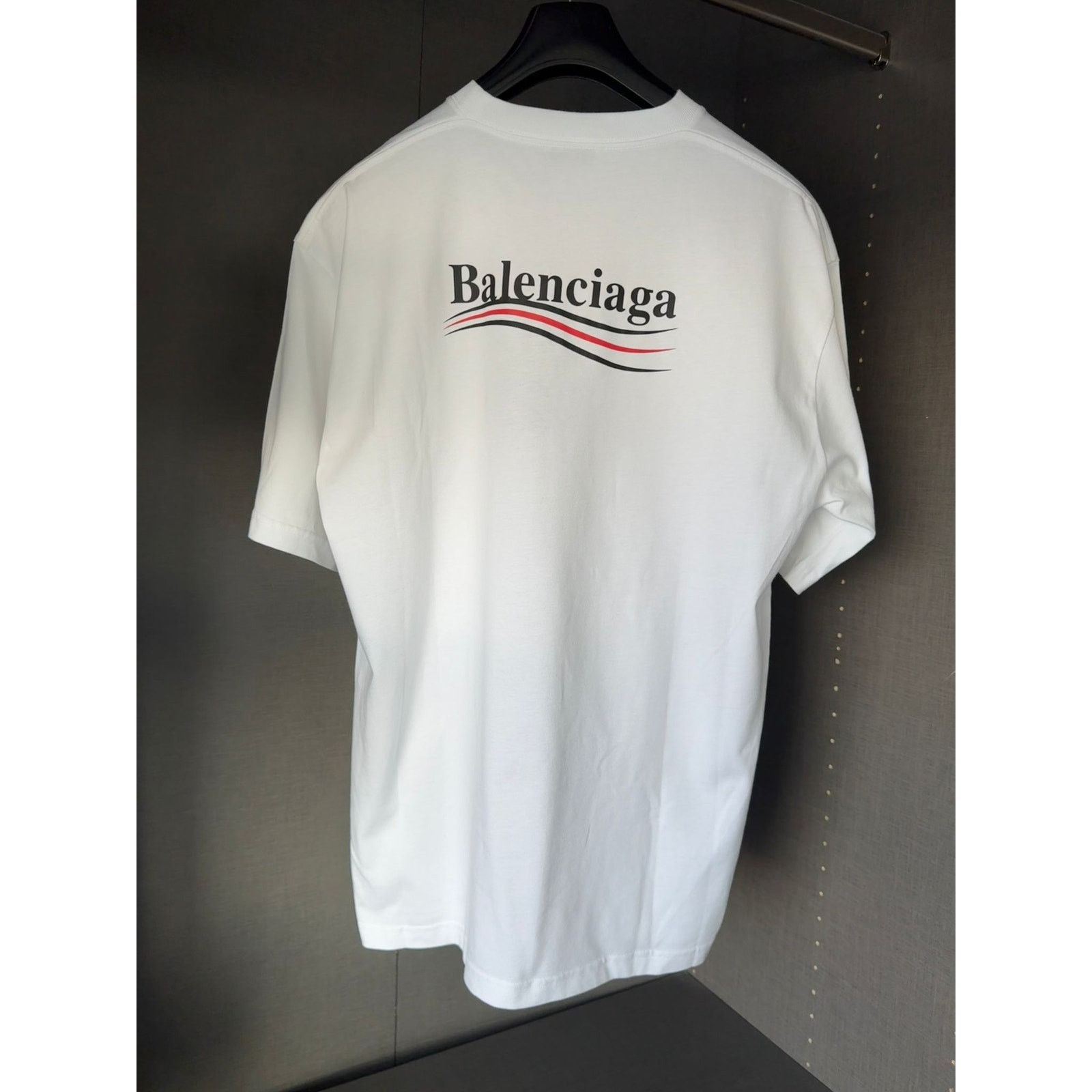 Balenciaga o1alis0126 Men's Political Campaign Large Fit T-Shirt white Size US S / EU 44-46 / 1 - 3 Thumbnail