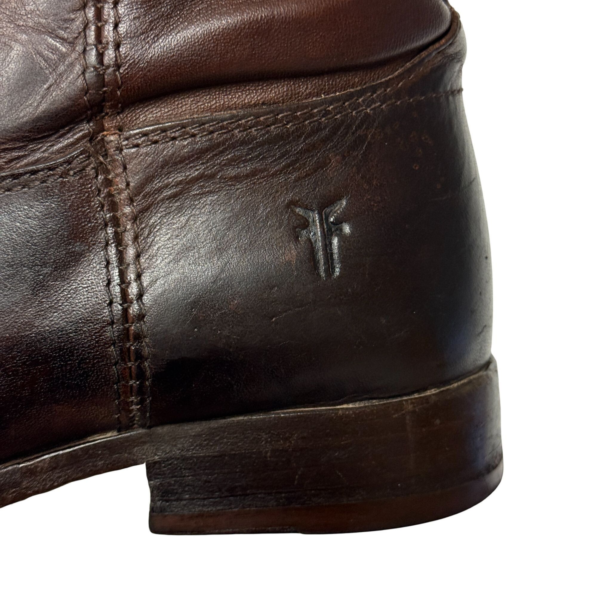 Frye Vtg Frye Melissa 4015 Chocolate Brown Leather TALL Boots Size US 7 / IT 37 - 7 Thumbnail