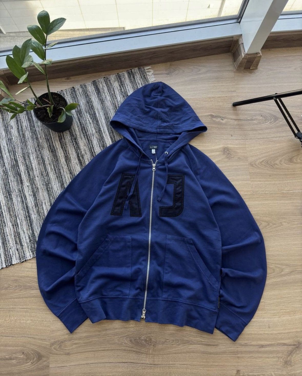 Armani y2k Armani Jeans Zip Up Hoodie | Grailed